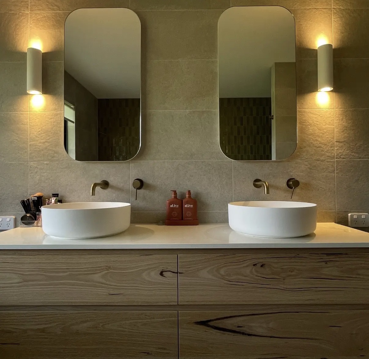 Cafe lighting with LED arch feature